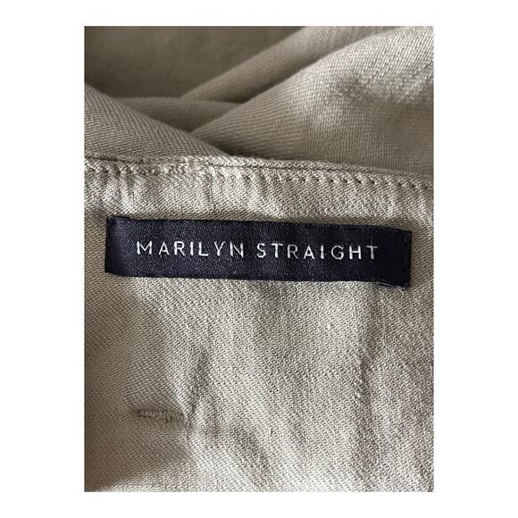 NYDJ pants beige linen Marilyn stretch linen trousers size 20W - Picture 5 of 8